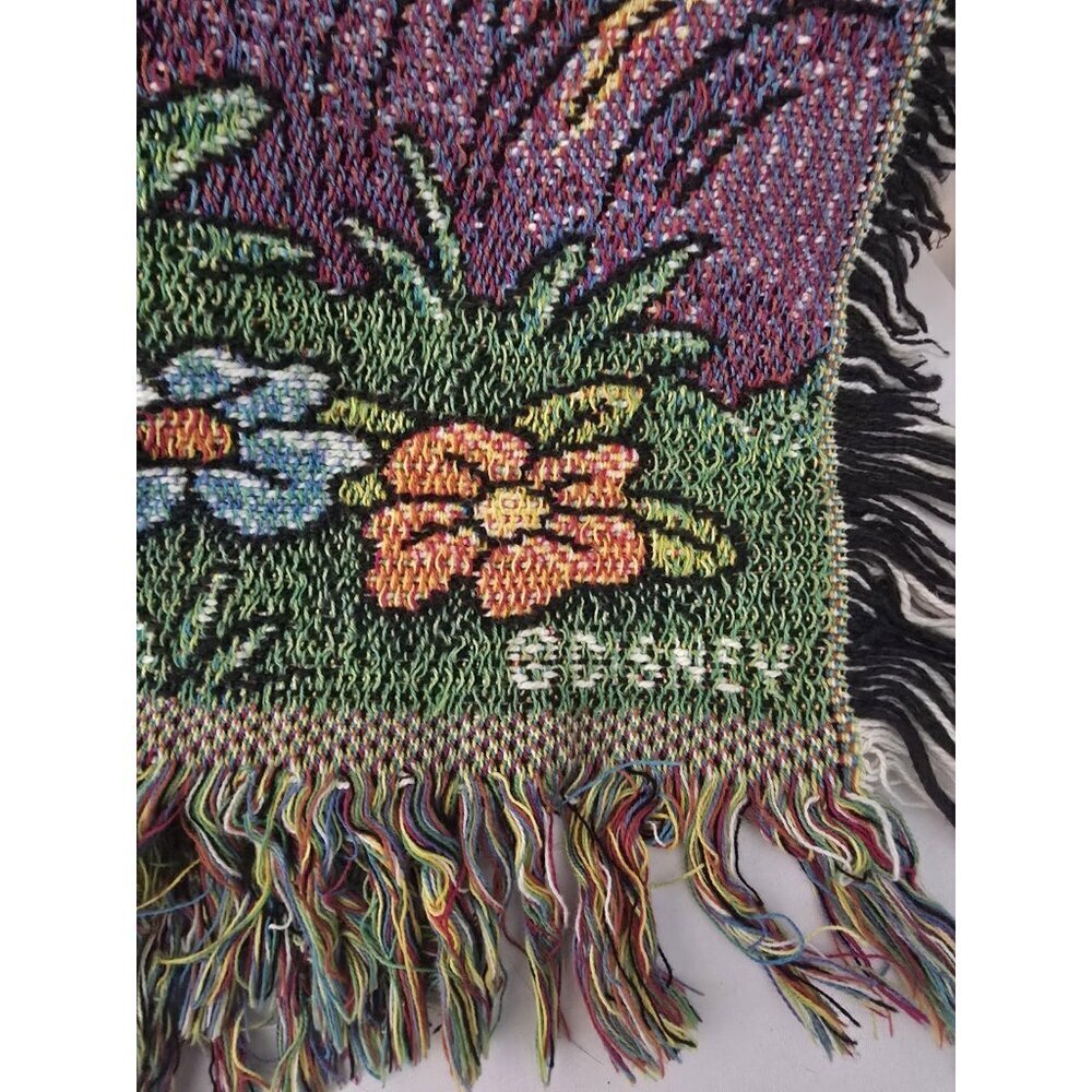Winnie The Pooh And Friends Throw Blanket Tapestry Pooh 100 Acre Collection RARE - Picture 9 of 16